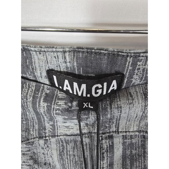 I. AM. GIA Women's MAYBEL Pant Pinstripe Denim Size XL- NEW WITH TAGS - Picture 11 of 16